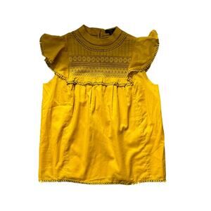 J.Crew flutter sleeve  women’s romantic EX-small A-line new without tags shirt